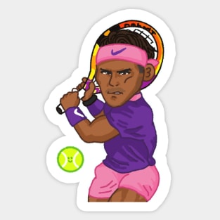 Rafa on clay :) Sticker